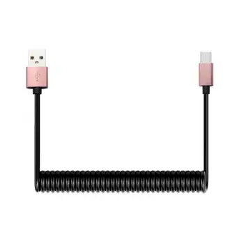 RYRA USB3.1 Tip-C sârmă pentru Samsung Xiaomi Primăvară Cablu Spiralat Retractabil de Tip C Date Incarcator Micro USB Cabluri de încărcare rapidă
