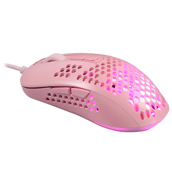 Pro Gamer USB Mouse cu Fir Ușor Fagure de miere Gaura cu iluminare din spate Șoareci de Jocuri pentru PC Gamer Birou Notebook Soareci Mouse-ul