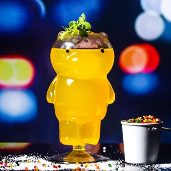Cocktail De Sticlă Transparentă Urs Cupa Creative Bar De Sticlă De Vin Set