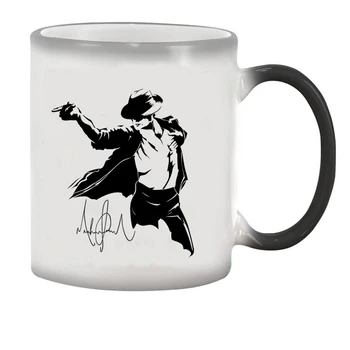 Michael Jackson Dans 11oz Schimbare de Culoare Magic Ceramice Creative Cani de Cafea Cesti de Ceai