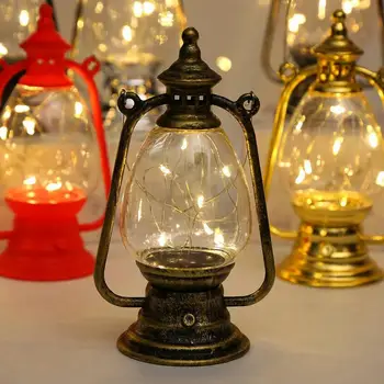 Retro Led Lampă Cu Ulei Felinar Electronic Multifuncțional Lumina Lumânărilor Creative Agățat Ornamente Decor