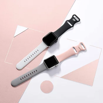 Smartwatch Curea Pentru Apple Watch band 44mm 40mm 38mm 42mm 44 mm Cauciuc Silicon bratara correa bratara iWatch 6 trupa SE 5 4 3