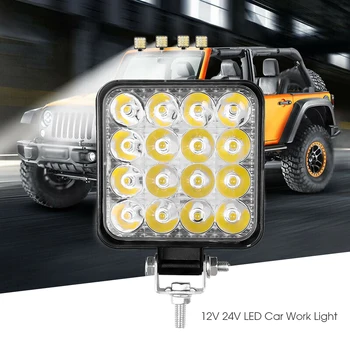 4 inch LED Bar cu LED Lumina de Lucru Bar pentru Conducere off-Road Barca Masina Tractor Camion SUV 4x4 ATV 12V Spot luminos 48W 18W