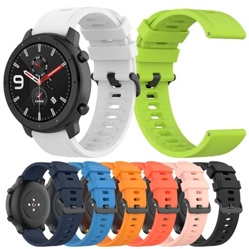 Noi 22mm curea Silicon Bratara Pentru Huami amazfit GTR 47mm ritmul stratos smart watch sport trupa de Înlocuire Brățară watchband