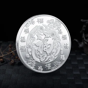 Tiger Monedă 2022 pentru Anul Nou Chinezesc Colorate Colectie de Monede de Colectare Mascota Norocos Feng Shui Cadou Suvenir