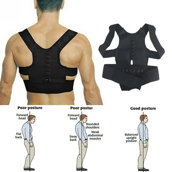 Magnetic Corector De Postura Înapoi Umărul Drept Bretele Curea Terapia De Corecție Corset Suport De Corecție Femei Bărbați Lenjerie De Corp