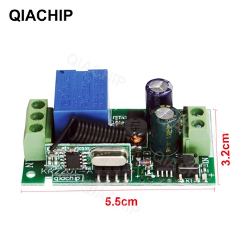 QIACHIP Transmițător 433 Mhz Control de la Distanță Cu Fir Control de la Distanță Comutator AC 110V 220V 1CH Releu Modulul de Receptor