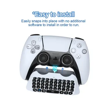 3.5 mm Bluetooth Wireless Gamepad Controler Tastatură Chat Pad Pentru SONY PS5 Dublu Sens Joystick-ul Construit în Difuzor Gamepad Tastatura