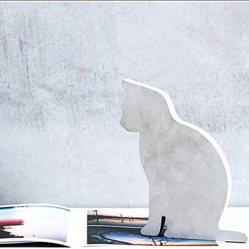 Beton miau adorabil Bookends Prespapier cat de studiu camera de zi coffee shop de creatie ornamente de mucegai silicon