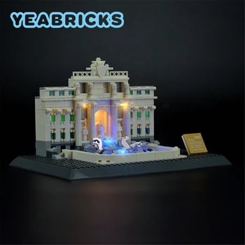 YEABRICKS Lumină LED-uri Kit pentru 21020 fontana di Trevi Blocuri Set (NU se Includ în Model) Cărămizi Jucarii pentru Copii