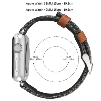 Panza din Piele ceas curea Pentru Apple Watch band 44mm 40mm iwatchstrap 42mm 38mm watchbands applewatch 4 3 5 6 se