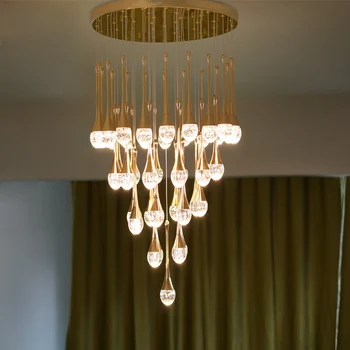 Lustre pentru living lămpi suspendate de tavan candelabru pentru sala de mese pandantiv de iluminat candelabru de cristal luciu
