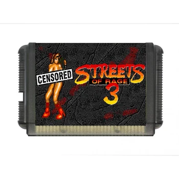 Streets of Rage 2 și 3 Gol Blaze Sega Genesis 16bit Carte de Joc Mega Drive