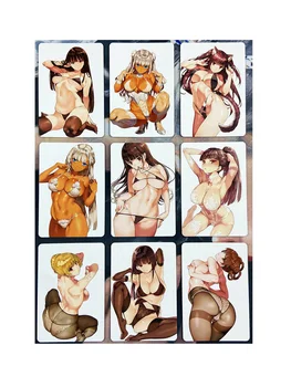 9pcs/set ACG Frumusete Lenjerie Fete de costume de Baie Bikini Uniformă Refracție Fete Sexy Hobby Colecție Anime Joc de Cărți de Colecție