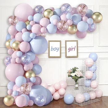Confetti Macaron Culoare Balon Balon Ghirlanda Arc Kit De Nunta Petrecere De Ziua De Decorare Pentru Copii Balon Latex Baby Shower Globos