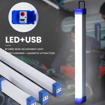 Luminile de noapte Portabil USB Reîncărcabilă LED-Cort de Urgență Pescuit Lampa Reglabila Cabinet Dulap Portabile de Iluminat cu LED Tub