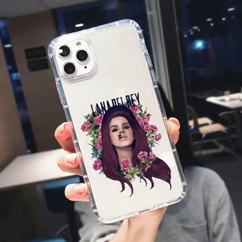 Transparent Lana Del Rey Cantareata Kraft Telefon Caz Pentru iPhone 13 12 11 14 Pro Max XR X XS 8 7Plus SE TPU Moale rezistent la Socuri Acoperirea