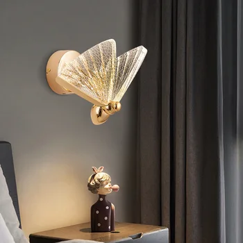 LED-uri Moderne Creatoare de Moda Nordic Fluture de Lampă de Perete Camera de zi Dormitor Dulap Scarii Coridor Iluminat