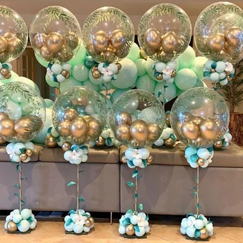 Clar Transparent LED Bobo Baloane Baloane Bete Suport Balons Suport Titularul Coloana Petrecerea de Nunta Decoratiuni de Masă