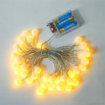 1,5 M 6M 10 M de Crăciun Zână Lumina LED Glob Mingea Șir luminos pentru Acumulator/USB Alimentat Ghirlanda Pentru Petrecerea de Nunta Decor Acasă