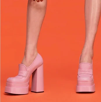 2023 Noi Square Toe Tocuri Platforma Pantofi Femei Tocuri Sandale Femei Pompe De Partid De Moda Pantofi Lady Sexy Pantofi Rochie