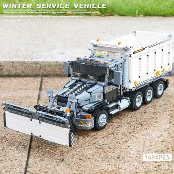 MUCEGAI REGELE 13166 Tehnice MOC-29800 Cărămizi Pluguri de zapada Camion de Model de Bloc de Zăpadă Vehicule Jucarii Educative Pentru Copii Cadouri