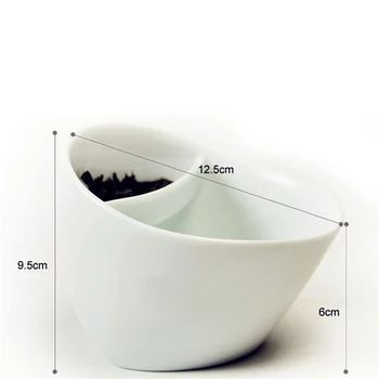 Noi Noutate Oblic Toamna Inteligent Ceașcă De Ceai De Creație Ceramică Înclinare Kongfu Apă Ceai Cana Ceainic Filtru De Drept Cadou Pentru Un Prieten