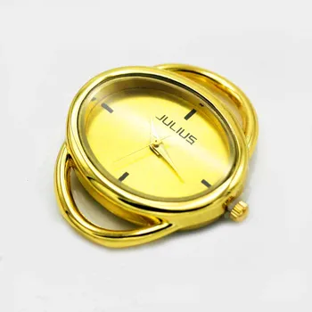 Shsby Diy Personalitate Oval De Aur Ceas De Argint Antet Coarda Cerc Masa De Bază Watchband Ceas Accesorii En-Gros