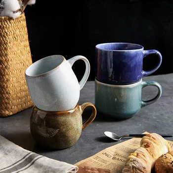 Japonia Epocă Ceașcă de Cafea din Ceramică de Călătorie cu mic Dejun Lapte Cesti de Ceai Birou Ceai Drăguț Cafea Cani si Cesti Tazas De Cafenea Retro Scurt