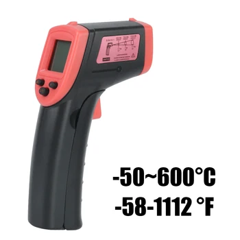 Camera de Termoviziune -50~600 ° C Laser IR Arma Temperatura Display LCD Non-Contact Digital Termometru cu Infraroșu Metru