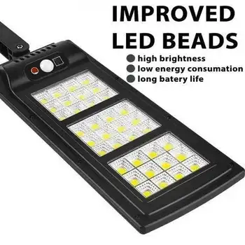 Mintiml® LED Lumina Solara Strada Cu Telecomanda 3 Perete Lampă cu LED-uri Cu Iluminare Modul Solar de Lumini pentru Grădină Terasă