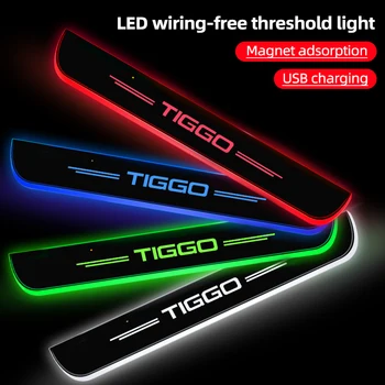 Potrivit pentru Chery Tiggo 1 2 3 4 5 7 8 PRO pedala de bun venit lumina personalizate logo-ul auto de prag a DUS pedala de pragul de lumina
