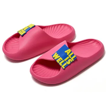 Vara 2022 Noi Macaron Culoare De Femei Papuci De Casă Personalizate De Design Etichete Cuplu Acasă Catâri În Aer Liber, Baie Purta Sandale Papuci