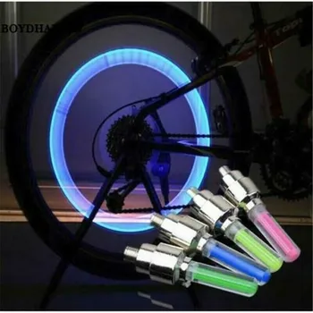 1 Buc Masina Stick de Strălucire Tip Roată de Lumină LED Tijei Supapei LED Capac de protecție Pentru Biciclete Biciclete Auto Motociclete Roata Anvelope Lampa de Lumina