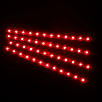 4 în 1 RGB LED Strip Lumini Auto Interior Lumini App Bluetooth Control Sunet Muzica de Masina de Control de Podea Atmosfera Lampa