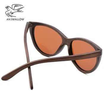 Pur de bambus Maro ochelari de soare femei 2018 moda ochelari de soare barbati polarizati nuante pentru femei UV400 ochelari de soare retro