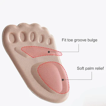 Femei Bărbați Dureri de Relief picior din Față a Introduce o Jumătate de Tălpi anti-alunecare Talpa Pantofului Perna Reduce Căptușit Picior din Față Tampoane Pentru Pantofi Insertii
