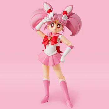 Bandai Reale Sailor Moon Kit De Model Figura Anime SHFiguarts Sailor Chibi Moon Modelul De Colectare Anime Figurine Copii Jucarii