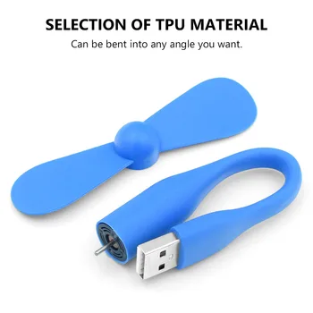 6 Culori Portabile Mini USB Ventilator de Răcire Micro USB 2.0 Fanii Flexibil de Vară Gadget de Înaltă Calitate Pentru Power Bank-Uri