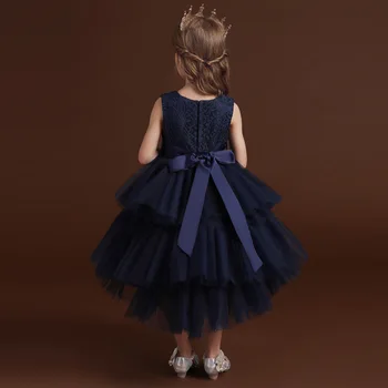 Toddler Girls Copii Nou Partid rochie Formale Niveluri Stras Uzura pentru Copii de Ziua Printesa Rochie Tutu