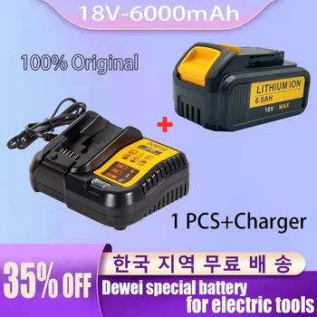18V 6000mAh Li-ion DCB180 Baterie Reîncărcabilă Pentru DEWALT DCB180,DCB181 XJ DCB200,DCB201,DCB201-2,DCB204,DCB20