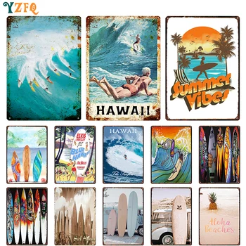 Navigatie Surf în Hawaii Epocă Poster Tablă de Metal Semn Personalizate Living Plachete Decorative Retro Pictura Decor DU-11428B