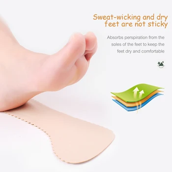 1Pairs Picioare Plate Suport Arc plantar pentru Femei Sandale cu Toc Interior Talpa Anti-Alunecare Pantofi Insertii de Îngrijire de Picioare Masaj la Tălpi