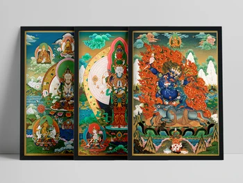 Thangka Dumnezeu Buddha Moderne Buddha Panza Printuri de Arta Arta Budismul Postere de Arta de Perete pentru Living Home Decor de Birou (Fara Rama)