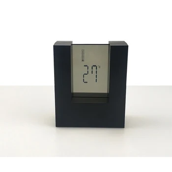 Electronice Laterale Duble ceas Deșteptător LCD Calendar, ceas cu Alarmă Digital Ceas de Birou cu Domiciliu Termometru,Conta în Jos Timer pentru Acasă