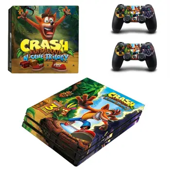 Crash Bandicoot N Sănătoasă Trilogia PS4 Pro Autocolante Play station 4, Piele Autocolant Decal Pentru PlayStation 4 PS4 Pro Console si Controller