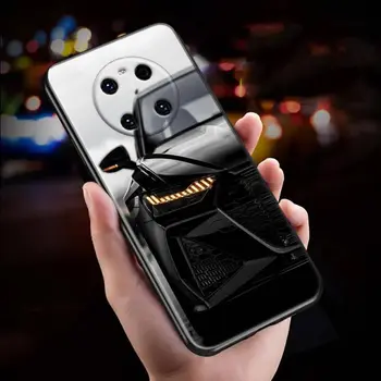 Negru-Un-Audi Masini de Lux benzi Desenate Cazul în care Telefonul Pentru Huawei Mate 10 20 40 40Rs Y6 Y7 Y7a Y8s Y8p Y9a Bucurați-vă de 20e 2019 Lite Pro Plus Capa