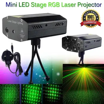 Mini RGB Lumina Disco DJ LED Laser Etapă Proiector Rosu Verde Lampa USB Reîncărcabilă Nunta Petrecere DJ Etapă Laser Lampă