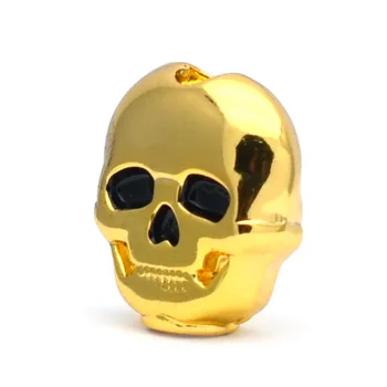 6pcs Plastic Cap de Craniu Forma de Chitara Tuning Peg Tuner Mașină de Înlocuire Cap Buton buton Mâner Negru/Crom/Auriu