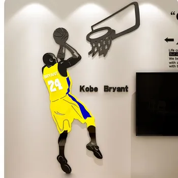 Autocolant perete NBA Kobe Fanii Star Poster Cameră de Decorare Camera de zi Dormitor Copii DIY Oglindă Tapet Autocolante